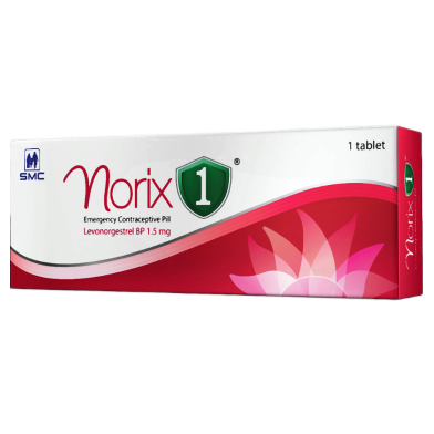 Norix 1.5 mg Emergency Contraceptive Pill 1 tablet pack image