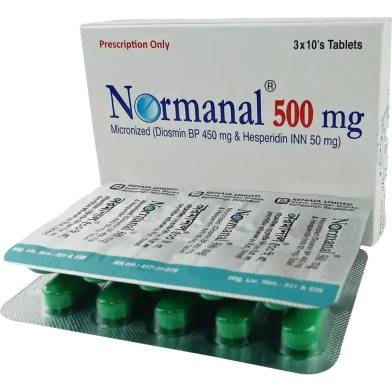 Normanal 450 mg, 50 mg Tablet 10's strip image