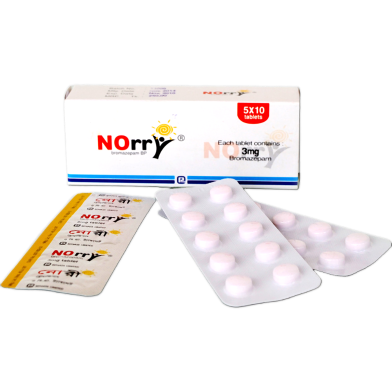 Norry 3 mg Tablet 10's Strip image