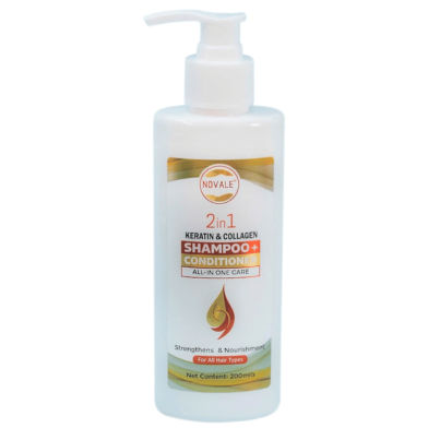 Novale 2-In-1 Keratin And Collagen Shampoo Plus Conditioner 200ml image