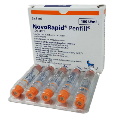 NovoRapid Penfill 100 IU/ml Penfill 3 ml Penfill 5 pcs image