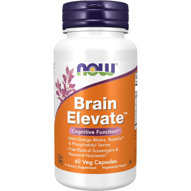 Now Brain Elevate Cerebral Brain Functions 60 Veg Capsules image