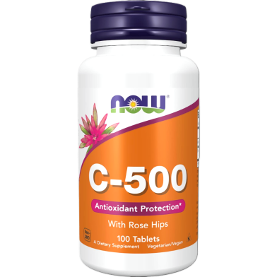 Now C 500 With Rose Hips Tablets 100Pcs image