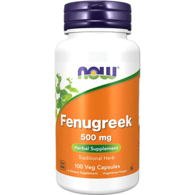 Now Fenugreek 500 mg -100 veg Capsules image