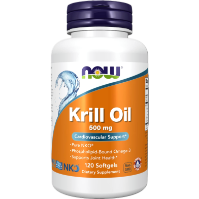 Now Foods Krill Oil 500mg-60 Softgels image