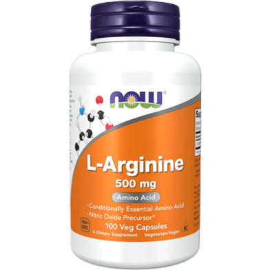 Now Foods L-Arginine 500mg – 100 Veg Capsules image