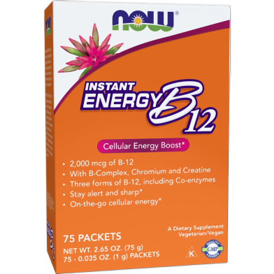 Now Instant Energy B12 2000mcg 75 Packets 75g - 733739004970 image