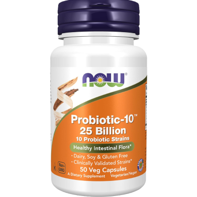 Now Probiotic-10TM 25 Billion 50 Veg Capsules -351891720 image