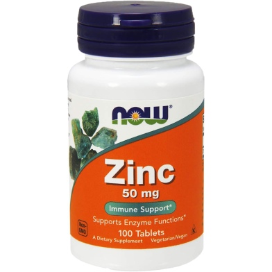 Now Zinc 50 mg 100 Tablets -524381966 image