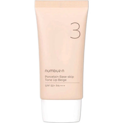Numbuzin 3 Porcelain Base Skip Tone Up Beige Cream SPF 50 PA 50ml image