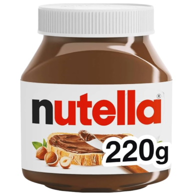 Nutella Ferrero Hazelnut Spread With Cocoa 220 gm image