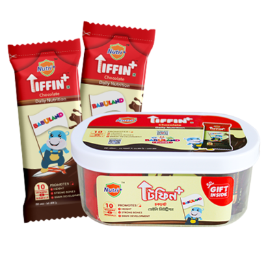 Nutri Plus Tiffin Plus Chocolate Flavor 12 Pcs (Free Toy) image