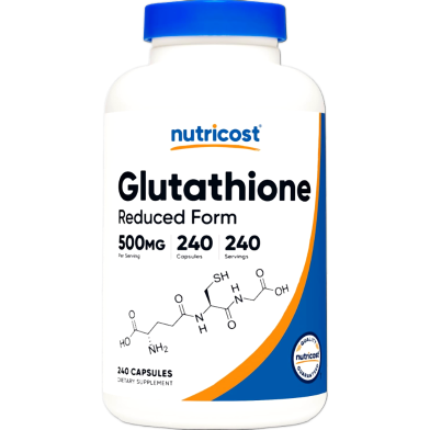 Nutricost Glutathione 500mg 240 Capsules - 810014671307 image