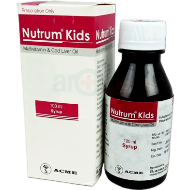 Nutrum Kids 100 ml Syrup 100 ml Bottle image