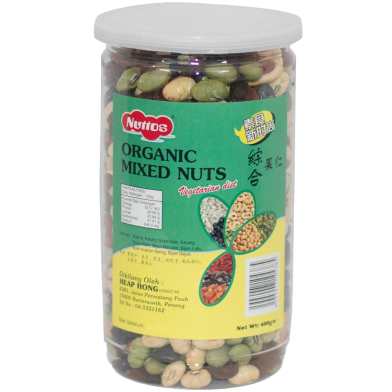 Nuttos Organic Mixed Nuts - 400gm image