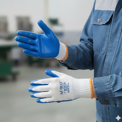 Nylon Rubber Coated Safety Hand Gloves For Industrial Household Bike Riding Hand Gloves 1pair Slide 2
