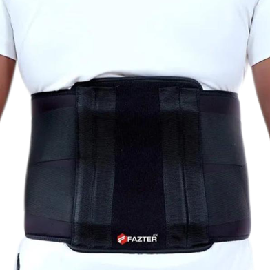 OEM Premium Lower Back Brace - Relief Compression Belt With Dual Adjustable Straps For Men And Women image