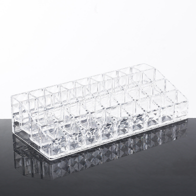 OFRANK 36 Spaces Lipstick Holder, Clear Acrylic Lipstick Organizer for Lipstick, Brushes, Bottles, and more image