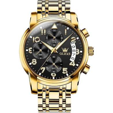 OLEVS 2879 Chronograph Stainless Steel Fashion Business Men Watch image