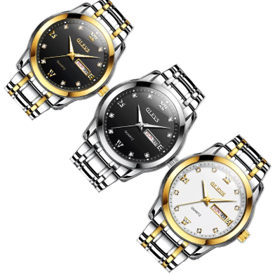 OLEVS Mens Business Waterproof Watches with Auto Date image