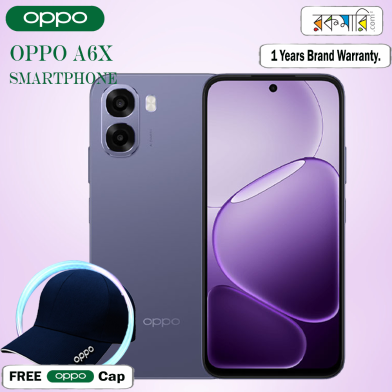 OPPO A6x Smartphone (4/64GB) With Free OPPO Cap image