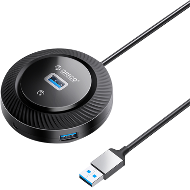 ORICO Desktop Type 4-Port USB Hub With Audio Mic Port YK4-U3-03-BK image