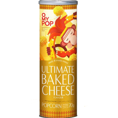 O MY POP Ultimate Baked Cheese Flavour Popcorn 70 gm image