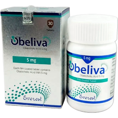 Obeliva 5 mg Tablet 30's Tablet Container image