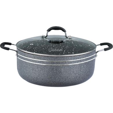 Ocean Cooking Pot Non Stick Stone Coating W/G Lid, Shallow image