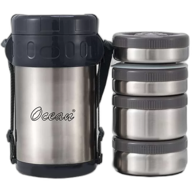Ocean Lunch Jar 2300ml 4 Layers S/S Pot image
