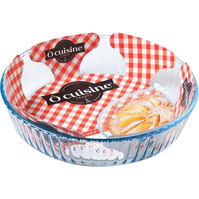 Ocusine Glass Flutted flan dish 26 cm image