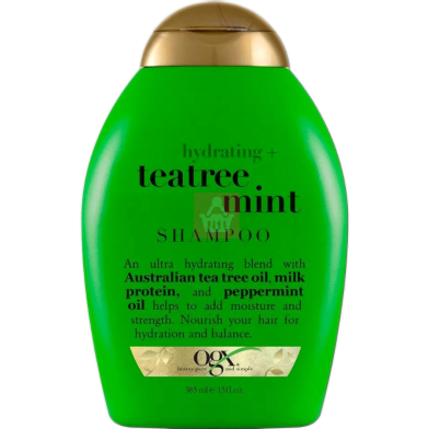 Ogx Hydrating Teatree Mint Shampoo 385ml image