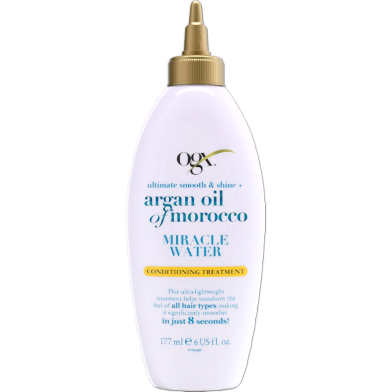 Ogx Ultimate Smooth and Shine Plus Argan Oil Of Morocco Miracle Water Conditioning Treatment 177ml image