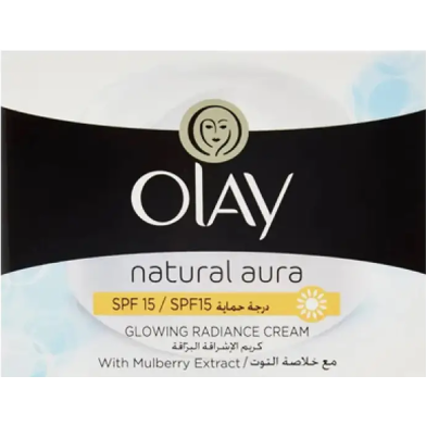 Olay Natural Aura Glowing Radiance Cream Spf 15 50gm image