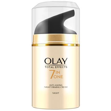 Olay Night Cream Total Effects 7 in 1 Anti Ageing Night Moisturiser 50 gm image