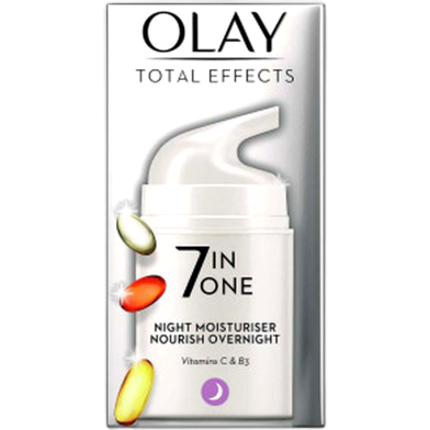 Olay Total Effects 7 in One Night Moisturiser Nourish Overnight 37ml image