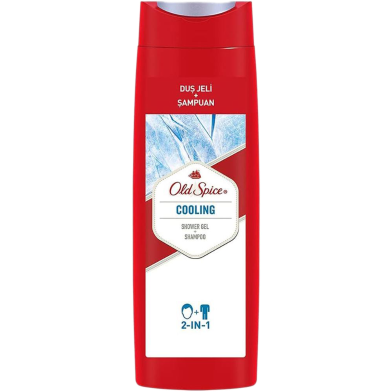 Old Spice Cooling 2 in 1 Shower Gel plus Shampoo 400 ml image