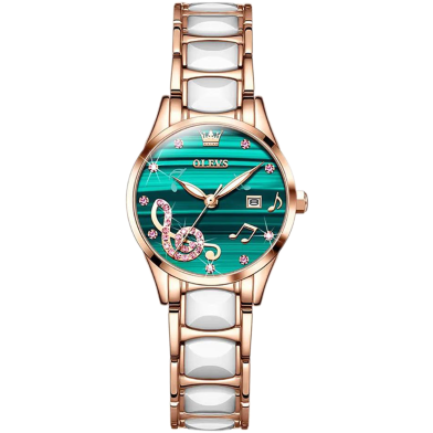 Olevs Fashion Diamond Ceramic Watch image