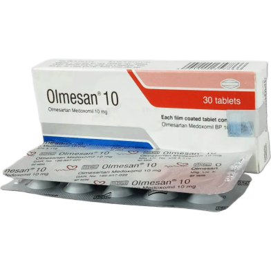 Olmesan 10 mg Tablet 10's Strip image