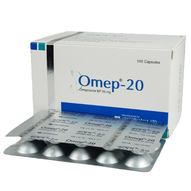 Omep 20 mg Capsule 10 Strip image