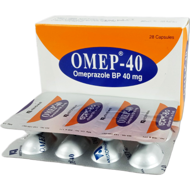 Omep 40 Mg Capsule 7's Strip image