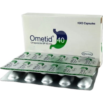 Ometid 40 Mg Capsule 10's Strip image