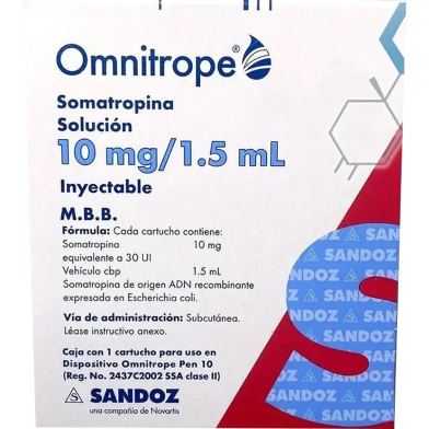 Omnitrope 5 mg/1.5 ml SC Injection 5's Pack image