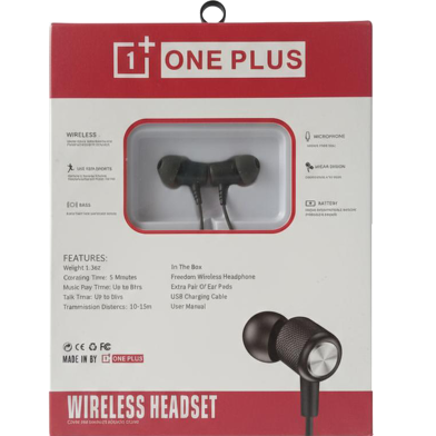 OnePlus Bullets Pro Neckband Wireless Bluetooth Earphones with Deep Bass and Fast Charging image