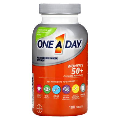 One A Day 50 Plus Women’s Formula American Multivitamin - 100 Tablets image