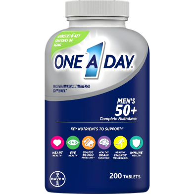 One A Day Men's 50plus Multivitamin 200 Tablets - 16500596424 image