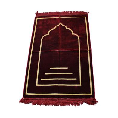 One Color Jaynamaz Design (জায়নামাজ) Maroon Color (Any Design) image