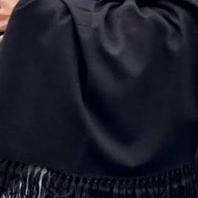 One Color Viscose Shawl Or Chador For Men and Women - Black Slide 5