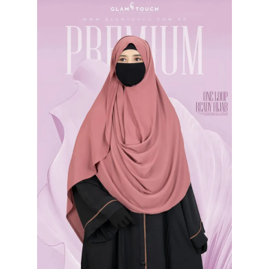 One Loop-Ready Hijab | Onion-Pink image