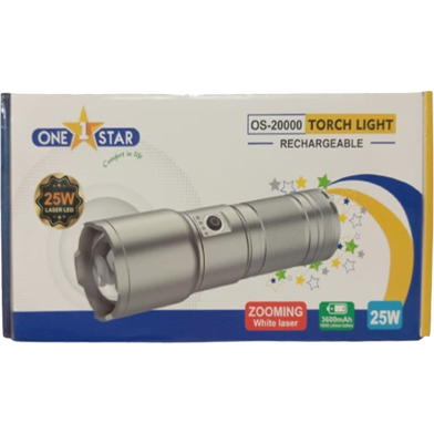 One Star Rechargeable 25W Zooming Torch Light 3600mAh image